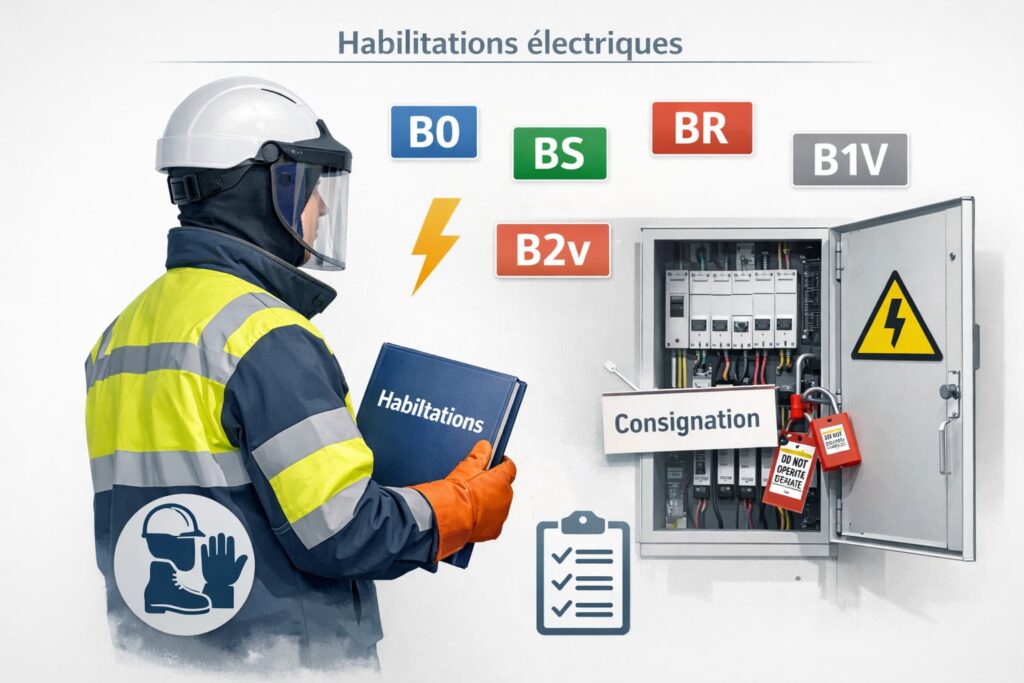 habilitation électrique NF C 18-510 niveaux et obligations