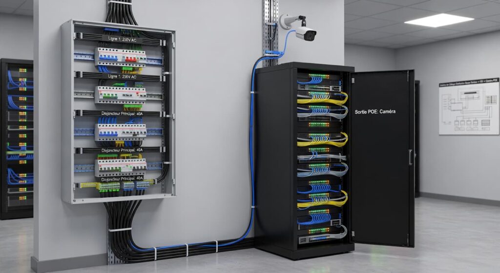 Alimentation courants faibles PoE, interface CFO CFA en distribution BT